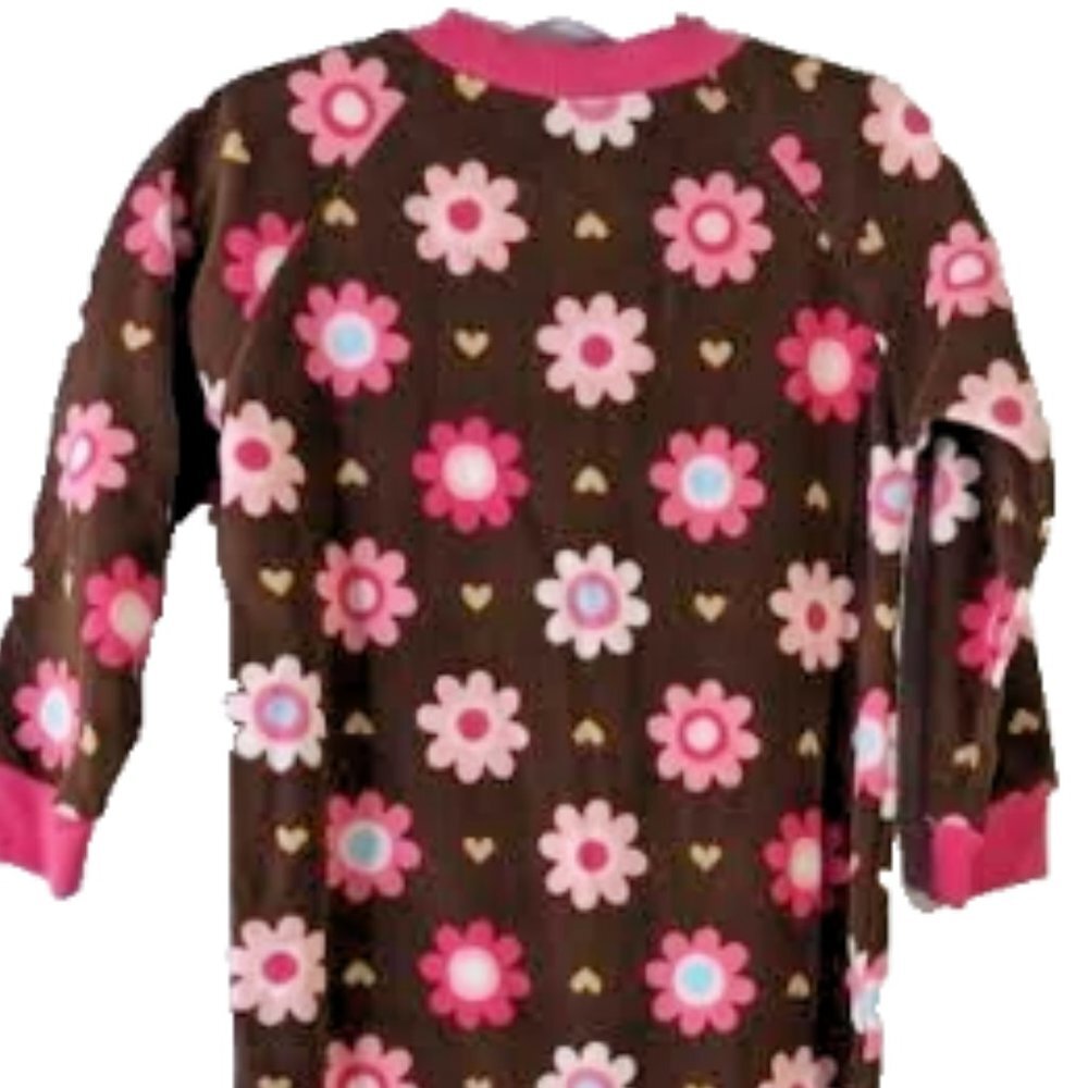NWT Carter's Comfy-Fit Toddler Girls Butterfly Dot Pajama Dream PJ Sleep… - Picture 4 of 6